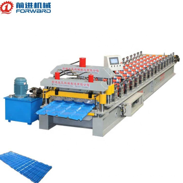 QIANJIN Color glazed tile forming machine Building Material Roofing sheet glazed tile roof tile making machinery